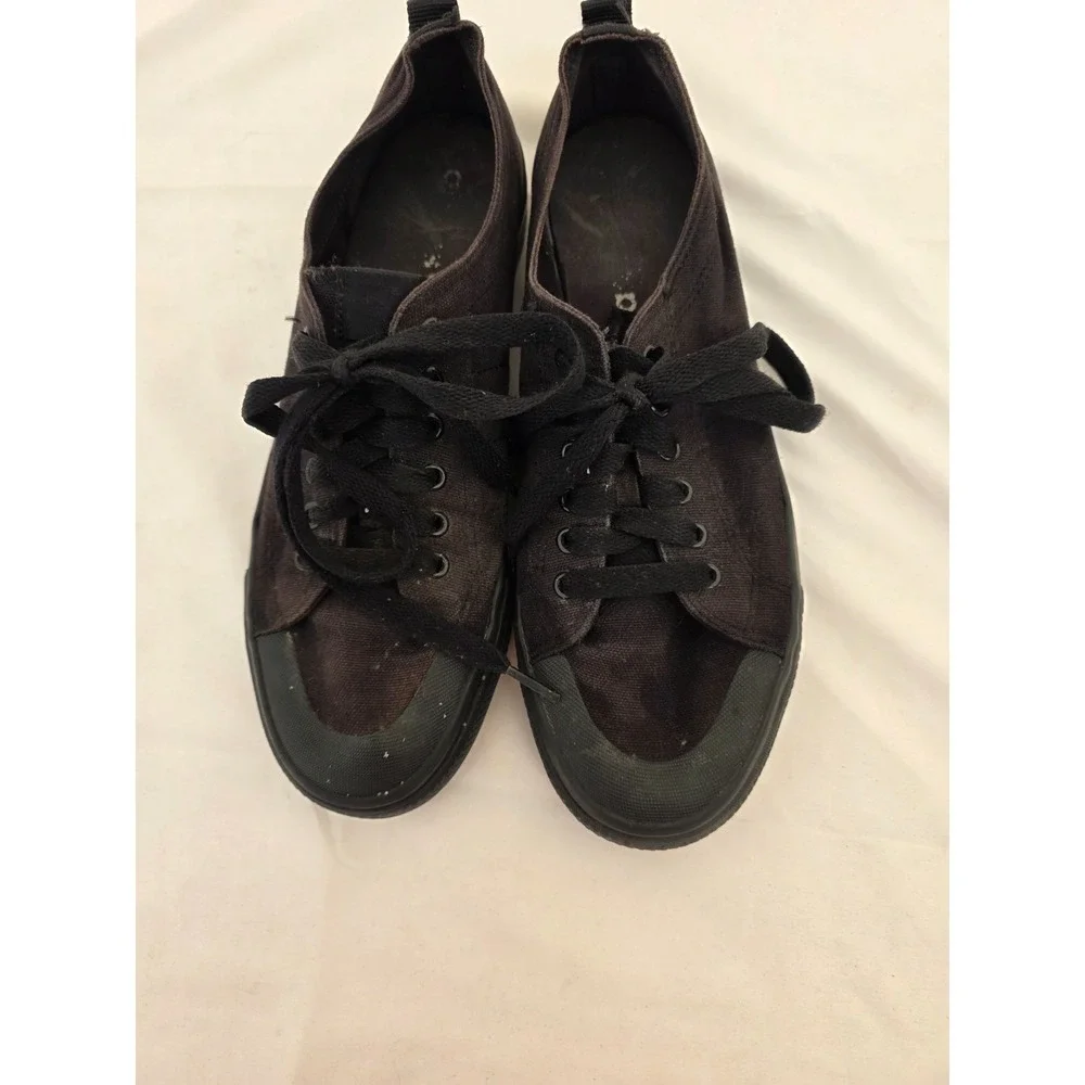 Adidas Nizza Lo Mens Sneakers Triple Black Canvas Low Top G95801 Size 10.5‎